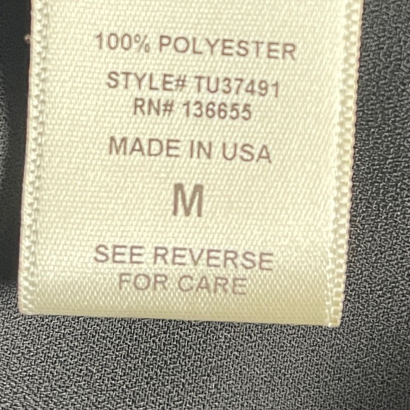 🖤 WEST KEI Allan Surplice Tie Sleeve High Low Blouse Black M - Picture 6 of 8